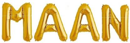 CC&S Solid "MAAN" Name Decoration Letter Foil Balloon For Birthday/Celebration/Surprise/Wedding Party Letter Balloon