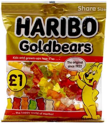 Haribo Goldbears Gummi Candy - 160g Fruits Jelly Candy