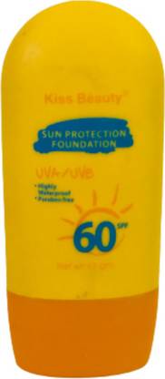 Kiss Beauty SUN PROTECTION UVA/UVB HIGHLY WATERPROOF PARABEN FREE Foundation
