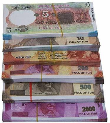 Meya Happy Dummy Currency (14*7=98pcs) Fake Dummy Currency Note|Playing Artificial Currency Note | Multicolor-98Note Duumy Currency Gag Toy