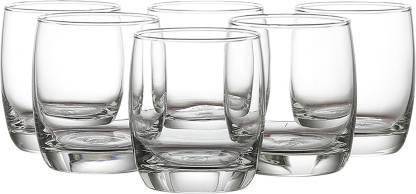 MANTRAA SALES (Pack of 12) Aqua Crystal Clear Sturdy Whiskey Wine Beer Juice & Scotch Glass 300 ml Each Glass Set of (12) Pcs. Glass Set Water/Juice Glass