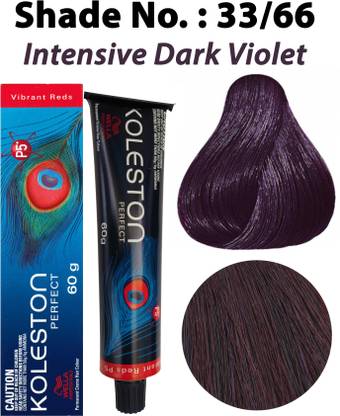 Wella Professionals Koleston Perfect Vibrant Reds Hair Color 33/66 Colorant Tube 60g , Intensive Dark Violet