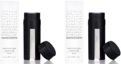 NANOGEN Thickening Hair Fibres Black Combo of 2