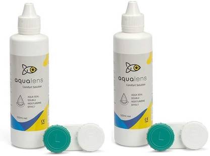 Aqualens Contact Lens Solution (120 ML (Pack of 2)) contact lens solution