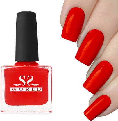SSworld GLOSSY NAIL POLISH BOLD RED