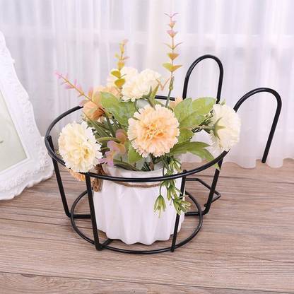 SIRAAJ&SONS 12 Iron Flower Basket