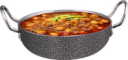 LooksGood Ruff & Tuff Aluminium Kadhai With induction base Kadhai 30 cm diameter 4.3 L capacity