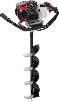 Balwaan Earth Auger 52CC 2 Stroke with 8" & 12" Bit Petrol Engine Hole Digger Cordless Drill