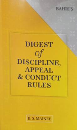 Digest Of Discipline,Appeal & Conduct Rules