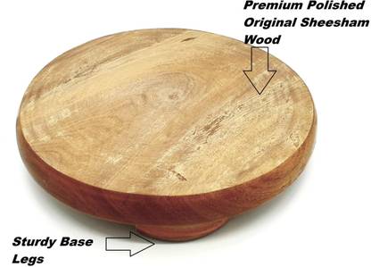 Maskey (Size: 11 inches) Original Sheesham Wooden Chakla / Rolling Board / Roti Maker / Polpat for Home & Kitchen Board