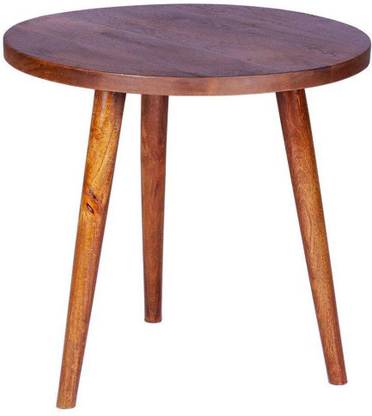 Smarts collection Multi-Purpose Foldable Wooden Serving Tray Table, Nightstand/Small Tables for Living Serving Tray Tables, Side Table for Small Spaces,Brown (18 INCH) Solid Wood Side Table (Finish Color - Brown) Solid Wood Side Table