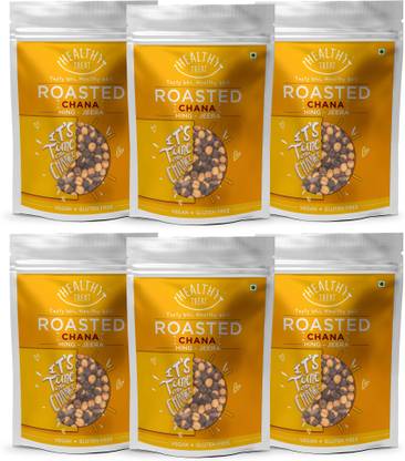 Healthy Treat Roasted Chana - Hing Jeera Combo (Pack of 6 200 gm Each)
