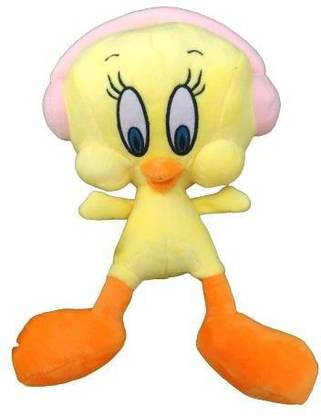 Fun Zoo Cartoon Character Tweety Bird with headphones Stuffed Soft Plush Toy for Kids,Boys & Girls  - 45 cm
