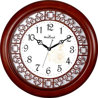 Wood Craft Analog 35 cm X 35 cm Wall Clock