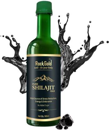 Rock Gold Pure Ayurvedic Shilajit/Shilajeet Juice (Rich Source of Energy, Strength & Stamina)