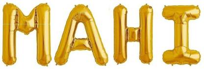 CC&S Solid "MAHI" Name Decoration Letter Foil Balloon For Birthday/Celebration/Surprise/Wedding Party Letter Balloon