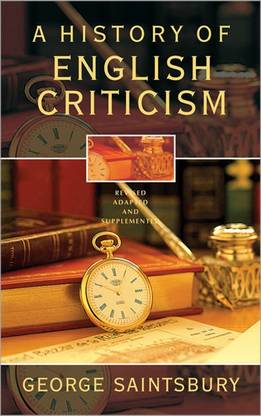 A History of English Criticism Revised Adapted and Supplemented 1 Edition