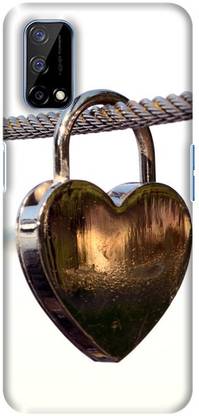CASE SUTRA Back Cover for Realme Q2, RMX2117 - Heart Lock Print