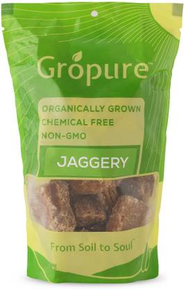 Gropure Organic Jaggery (Gud) Block Jaggery