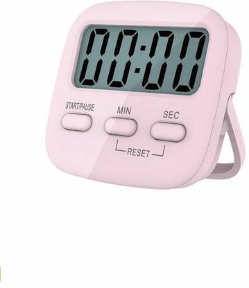 Baskety Digital Time Magnetic Countdown Stopwatch, Pink Pack of 1 Digital Kitchen Timer