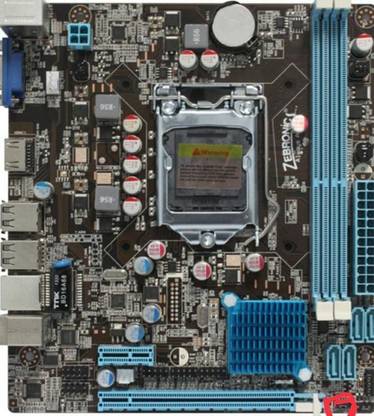 ZEBRONICS ZEB -H61 LGA 1155Socket Micro-ATX Intel H61 Chipset DDR3 Motherboard for Desktop, Workstation
