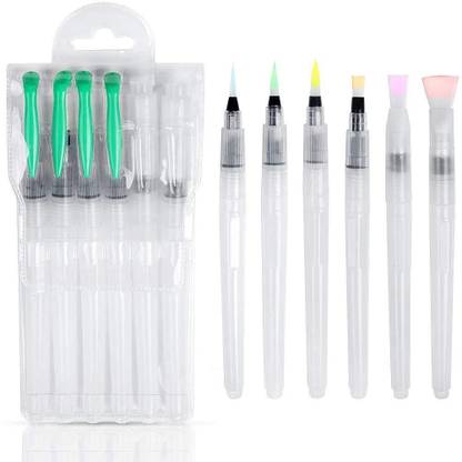 Happy GiftMart Soft Water Color Painting Brush Marker Watercolor Drawing Pen 6pcs