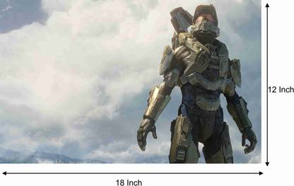 Halo Game Wall Poster For Room With Gloss Lamination M4 Paper Print