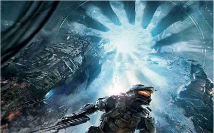 Halo Game Wall Poster For Room With Gloss Lamination M6 Paper Print