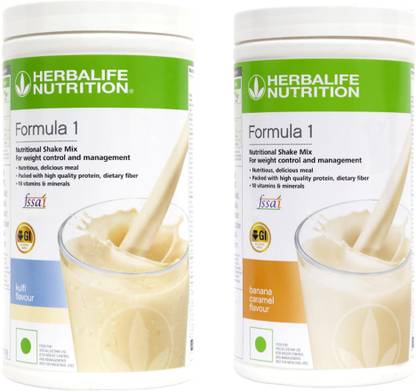HERBALIFE Formula 1 Shake Mix- Kulfi Flavor & Banana Flavor For Weight Loss Plant-Based Protein