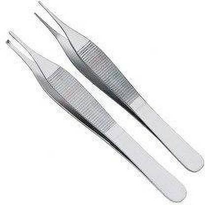GOLDFINCH Adson Non Tooth and Toothed 1X2 Forceps 5 Inch Special Pieces Stainless steel Tissue Forceps