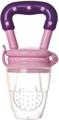 kogar Baby Pacifier Food Feeder Silicone Fresh Fruit Milk Nibbler Feeding Safe Kids Supplies Nipple Teat Pacifier Bottles 1 Pc Feeder(Multicolour) Soother