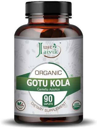 Just Jaivik Organic Gotu Kola (Centella Asiatica) Tablets - 750 mg