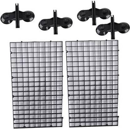 Mr Traders Filter Bottom Isolate Aquarium Fish Tank Grid Divider/Tray Egg Crate (BLACK) 2 Pieces/Set Aquarium Tool