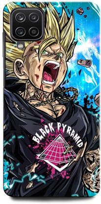 INTELLIZE Back Cover for SAMSUNG Galaxy A12 GOKU, DRAGON BALL Z, ANIME, SUPERSAIYAN