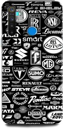 Afterglow Back Cover for Realme 5i CARS LOGO, LOGO, DESIGN, CAR