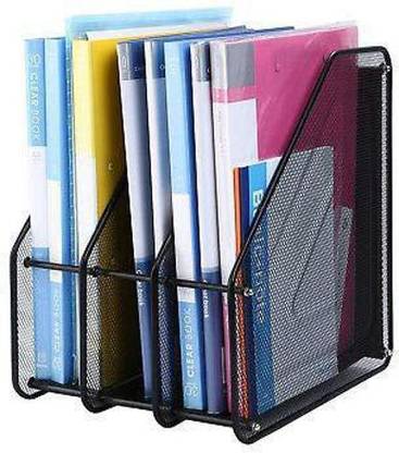 MFORALL 3 Compartments Metal File Organizer Rack