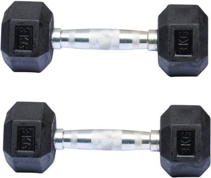 Biceps Triceps (3kg * 2pcs) Hexagonal Fixed Weight Dumbbell
