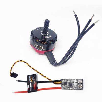 Ihc EMAX RS2205-2300KV/CCW Brushless Motor(PACK OF 4) with EMAX Lightning 30A Brushless ESC (PACK OF 4) for Racing Drones Multirotor Quadcopter Motor Control Electronic Hobby Kit