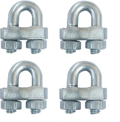 D A R E 8mm / 6 mm wire rope Stringing Clamps- Pack of 4 no.s Single Stringing Clamp