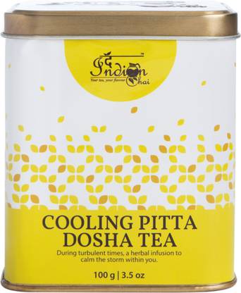 The Indian Chai Cooling Pitta Dosha Tea Cardamom, Liquorice, Ginger, Cinnamon, Fennel, Brahmi, Rose Herbal Infusion Tea Vacuum Pack