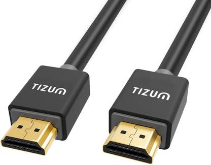 Tizum HDMI Cable 1.5 m Copper Braiding, Metal Braided Ultra 2.0 Version - Gold Plated Supports High Speed Ethernet, 3D, 4K, (5 Feet/ 1.5 Meters)