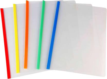 SAYA Polypropylene Clear Slide Bar File (Strip File) Deluxe