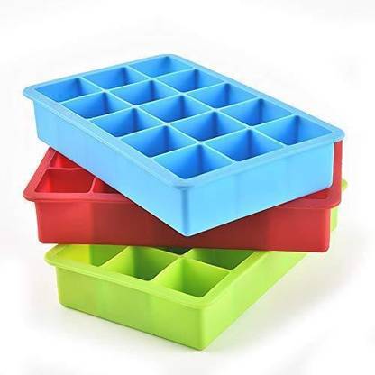 DM STORE Multicolor Silicone Ice Cube Tray