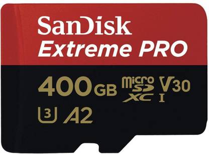 SanDisk SDSQXCZ-400G-GN6MA Extreme Pro 400 GB MicroSD Card Class 10 170 MB/s  Memory Card Compatible with Mobile, Computer, Tablet, Gaming Console