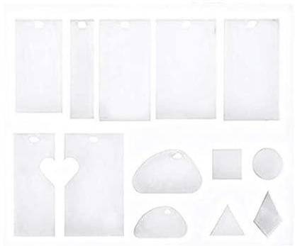 Levin Silicone Fondant & Gum paste Mould Resin Casting Molds 5 in X 6 in, Resin Casting Molds Silicone Jewelry Casting Mould DIY Making Tool Crafting Pendant Earrings