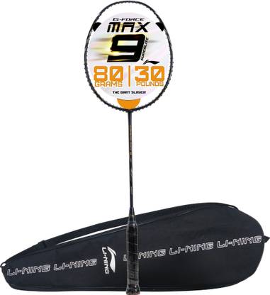 LI-NING G-Force Superlite Max 9 Grey, Black Unstrung Badminton Racquet