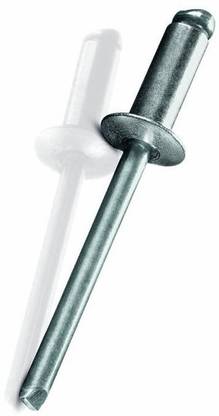 RPI SHOP 4mm x 12mm (5/32" X 1/2") Blind (POP) Rivets, for Riveting Gun/Riveter machine, Pack of 200 Pcs Rivet