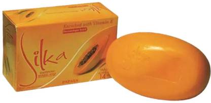 Silka Papaya Face and Body Whitening Herbal Soap