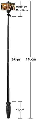 VibeX XXX-24 Selfie Stick Tripod with Bluetooth Remote Tripod