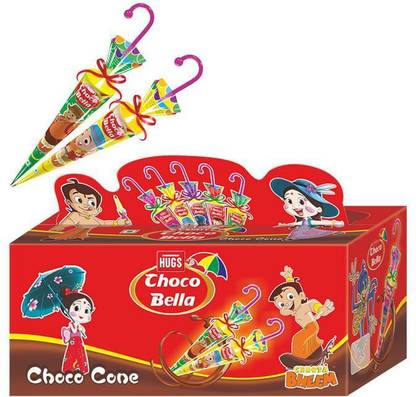 HUGS Choco Bella Chocolate cone 24pcs Wafers